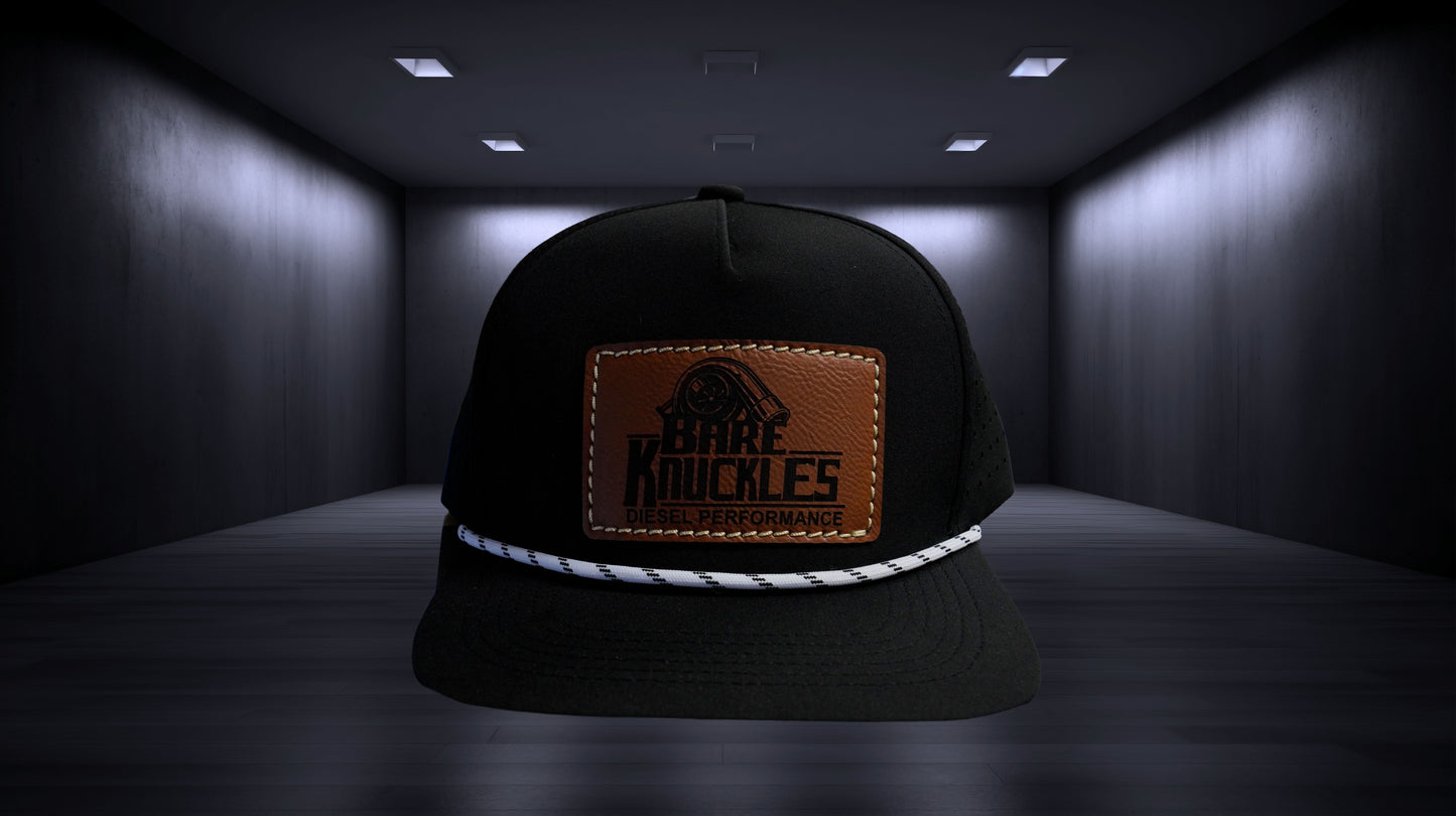 Adult BKD Rope Hat with Leather Patch