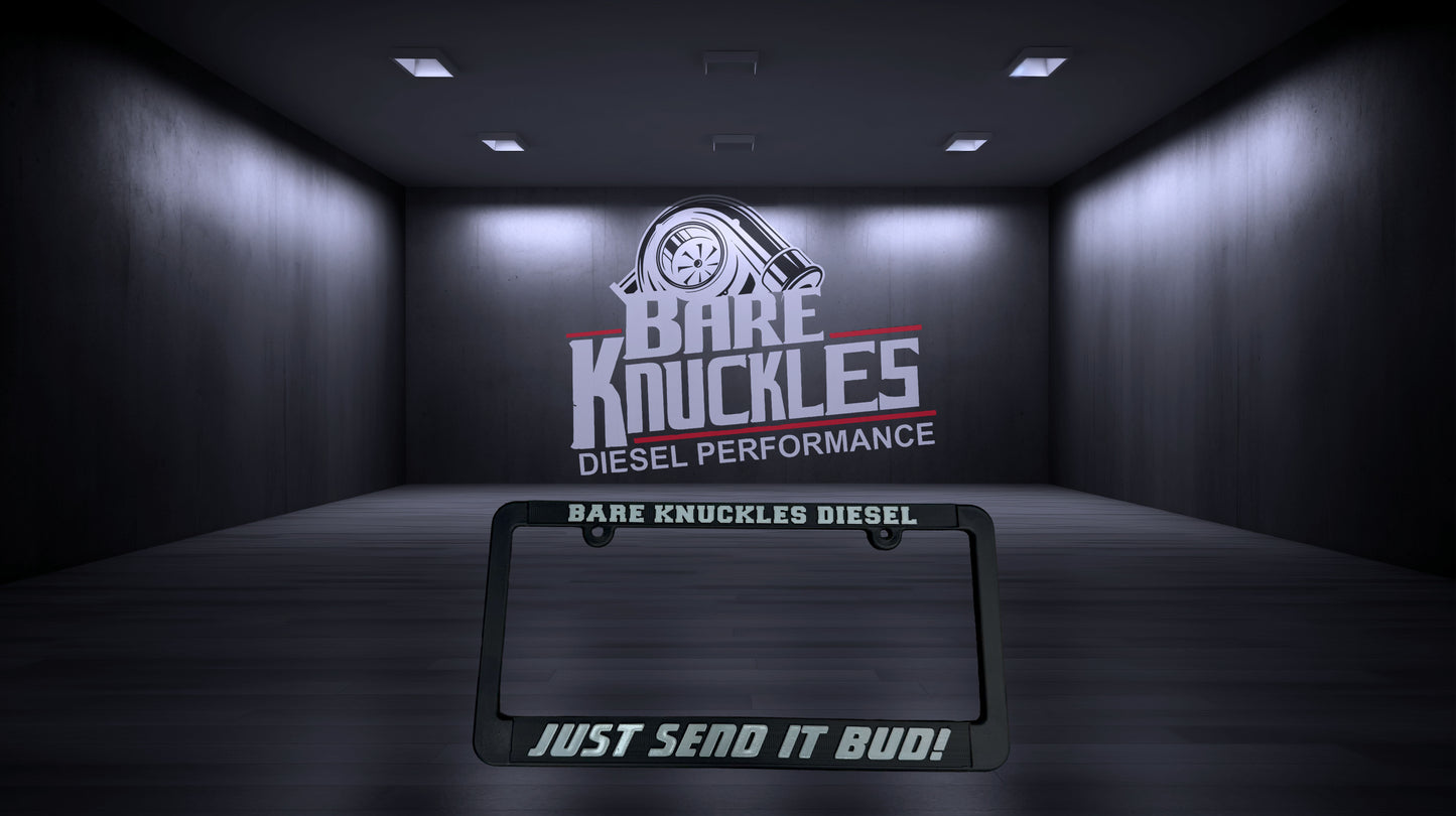 Bare Knuckles Diesel License Plate Frame