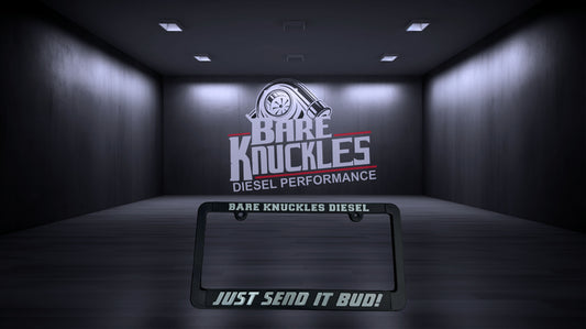 Bare Knuckles Diesel License Plate Frame